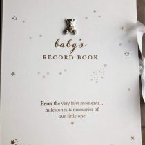 Baby's A4 Baby Record Keepsake Book Christening Baptism New Birth Gift White