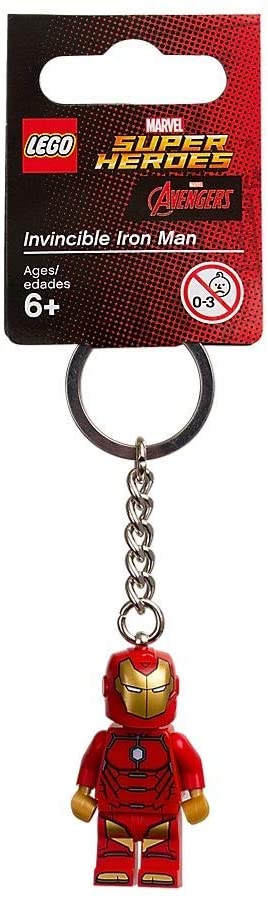 Lego Super Heroes Invincible Iron Man Keyring / Key Chain - Official LEGO Product, Red - Image 2