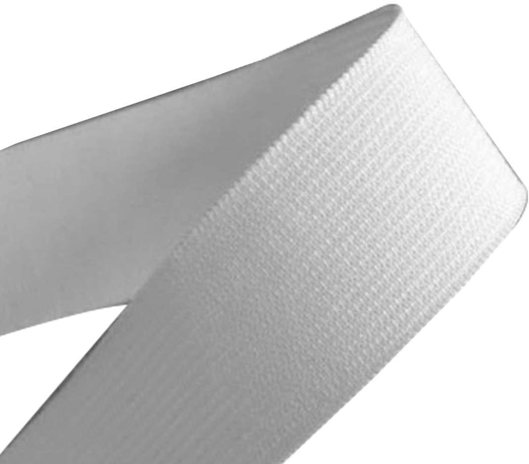 25mm Wide, 10 Metre Long - White Elastic Ribbon for Sewing and Crafts - Spool of Elastic Flat Band for Clothing - Stretchy Cord for Skirts and Trousers Waistbands - Image 4