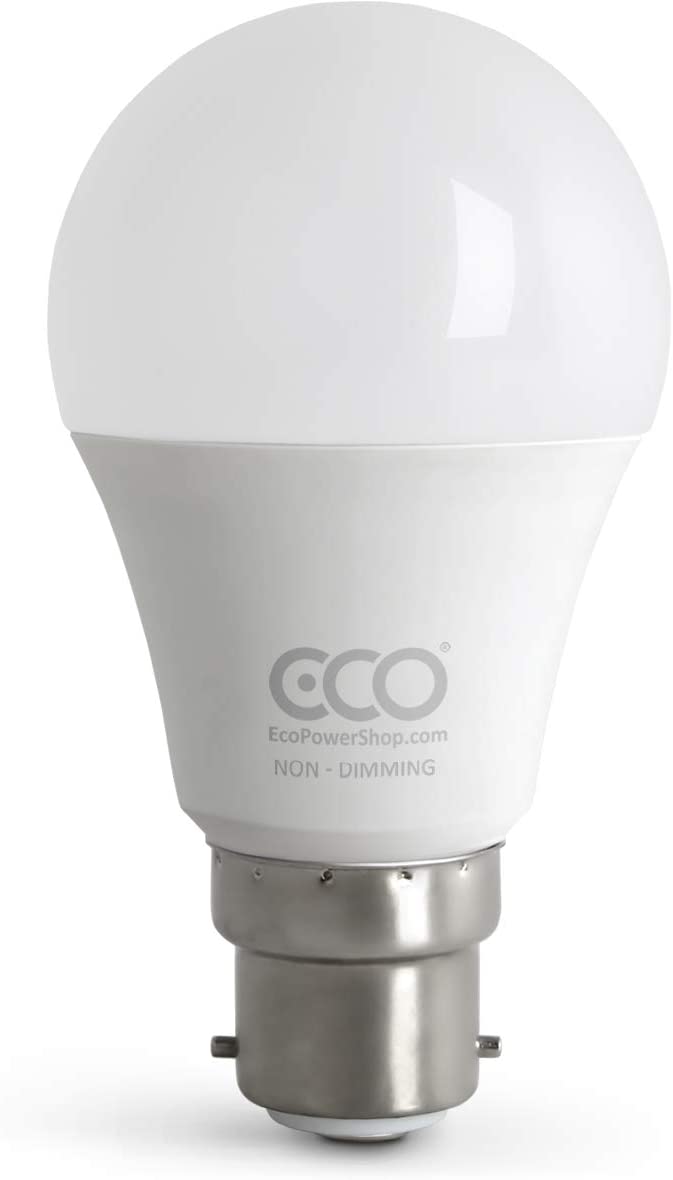 ECO 75W Equivalent B22 Bayonet Energy Saving LED Light Bulb, Low Energy 9.5W LED, 1055 Lumens, Cool White 6500K, Non-Dimmable - Image 2