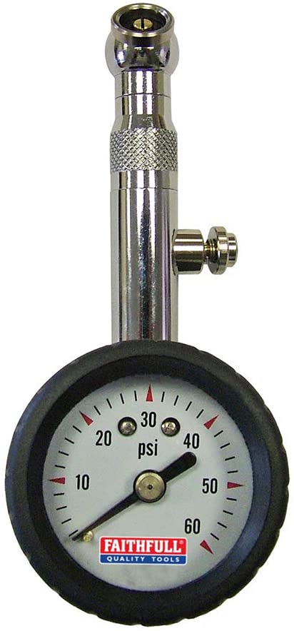 Faithfull FAIAUPGAUGE Tyre Pressure Dial Gauge