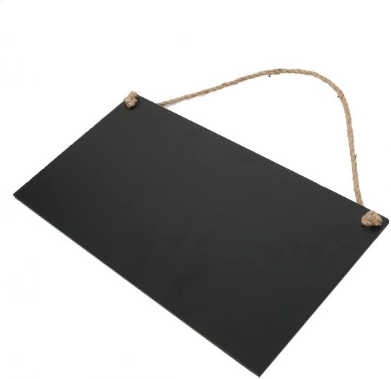 rosenice Mini Black Wooden Message Signs rectanguilaire 26 x 14 cm - Image 3