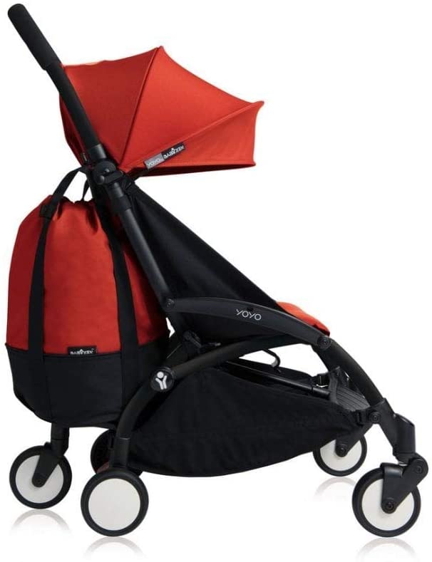 Babyzen YOYO Bag, Red - Provides Additional, Sturdy Storage on The YOYO2 Pushchair - Includes Wheel Base & Hooks - Image 2