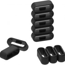 Chofit Fastener Rings Compatible with Garmin Approach X40/Vivosport Wristbands Black Silicon Keeper Ring Security Loop for Approach X40 Golf Watch(No Bands and Watch)