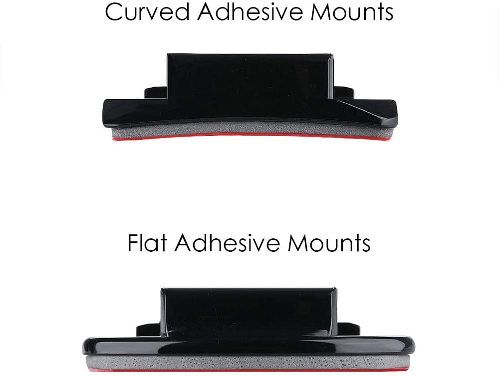 Sametop Helmet Adhesive Mounts Sticky Pads Flat Curved 3M Mount Compatible with GoPro Hero 13 12 11 10 9 8 7 6 5 Session DJI Action Cameras (6 Packs) - Image 3