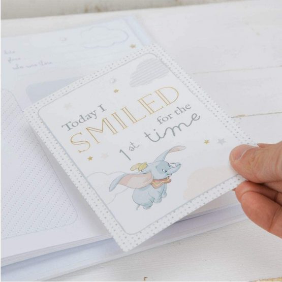 Disney Baby Dumbo Elephant Photo Album & Milestone Card Boxed Set - Image 2