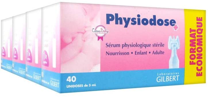 Gilbert Physiodose Sterile Physiological Serum 4 x 40 Single Doses