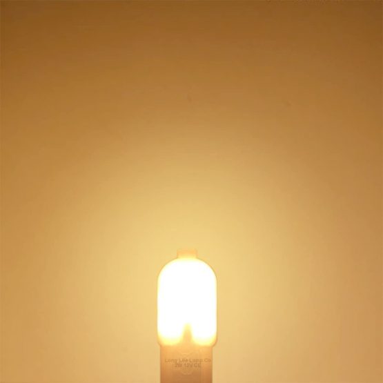 5 x G4 LED Bulbs 2w Equivalent 20w Replacement for Halogen Capsule 12v with Frosted Cover Warm White - Image 2