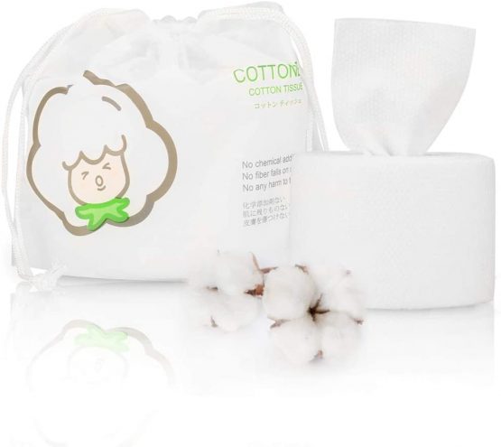 GothicBride Disposable Face Towel 100%Cotton Extra Thick & Soft Facial Cotton Tissue Lint Free Dry Wipes Non-Woven Fabric for Sensitive Skin