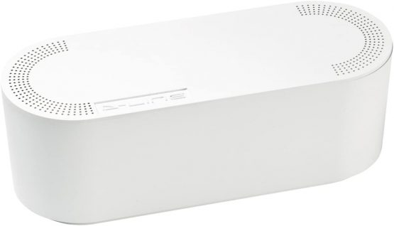 D-Line Cable Tidy Box, Hide and Conceal Extension Blocks and Electrical Cables, Fully Safety Tested Cable Management Solution, Made from Robust Electrically-Safe ABS Material - Small, White