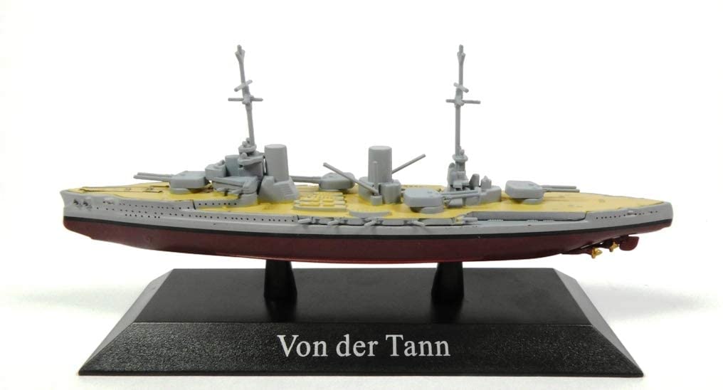 DeAgostini VON DER TANN 1910 Battle cruiser 1/1250 WS44, Blue, Grey, Brown, Small
