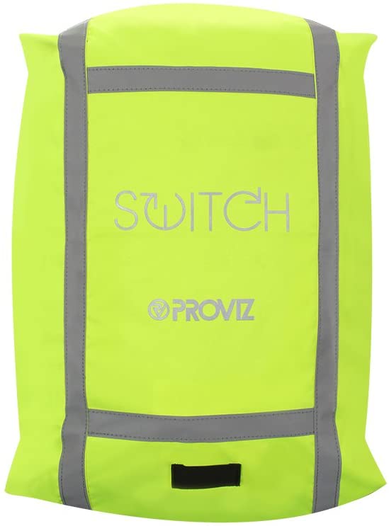 Proviz Switch Waterproof Reflective Backpack Rucksack Cover 35L, Hi Visibility Rain Cover, Fluorescent Yellow/Yellow - Image 3