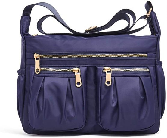 Crossbody Bags for Women,OPXTO Multi Pocket Shoulder Bags, Lightweight Nylon Waterproof Casual Travel Purse Messenger Bags.