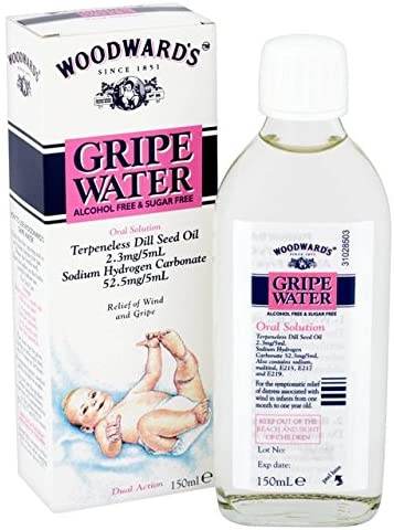 WOODWARDS GRIPE WATER No Alcohol - 150 ML, Multicoloured, 150 ml (Pack of 1)