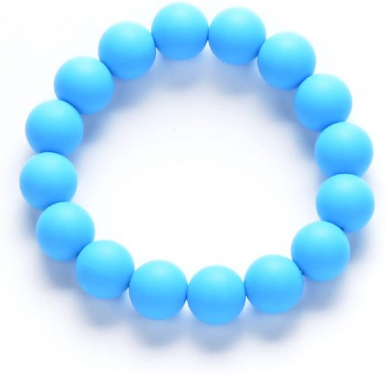 Chuchumz Chewy Bracelet Chewelry Autism ADHD Biting Sensory Child Baby Teething Chew Toy Children Blue