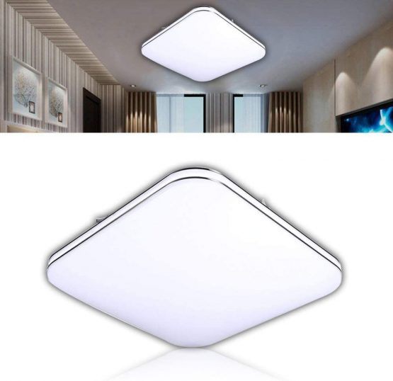 VIPMOON LED Ceiling Light, 36W 3600lm, 150W Equivalent Modern Embedded Daylight White, Blue-Rimmed Double Starlight Ceiling Lights, Fitting Ceiling Light for Kitchen, Living Room,Bedroom,Hallway