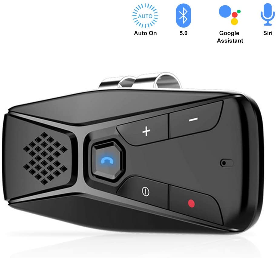 NETVIP Bluetooth Car Speakerphone Handsfree Car Kit AUTO POWER ON Visor