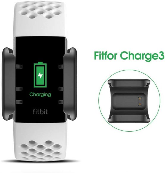 AWINNER Charger Cable Compatible with Fitbit Charge 3 - Replacement USB Charger Adapter Charge Cord Charging Cable Replacement for Fitbit Charge3 Heart Rate Fitness Wristband - Image 2