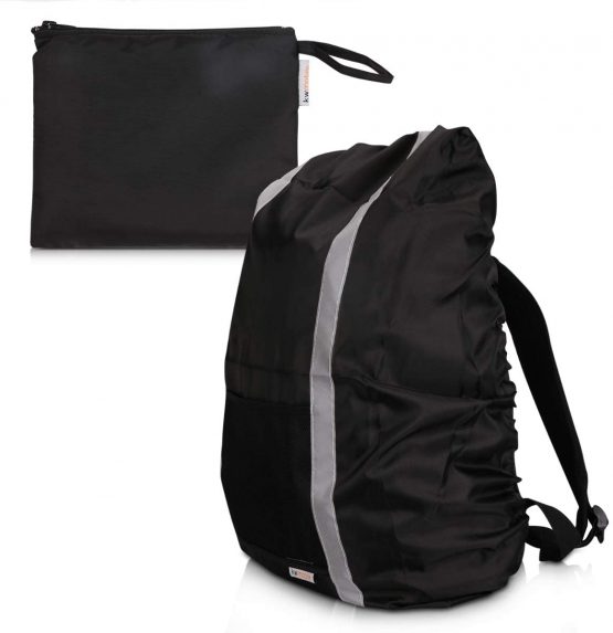 kwmobile High Visibility Backpack Cover Reflective WaterResistant Hi
