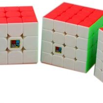 Moyu MoFangJiaoShi MFJS Stickerless magic puzzles cubes Bundle 2x2 3x3 4x4 5x5 magic puzzles cubes Cubing Classroom Smooth Puzzles Cube Set with Gift Packing
