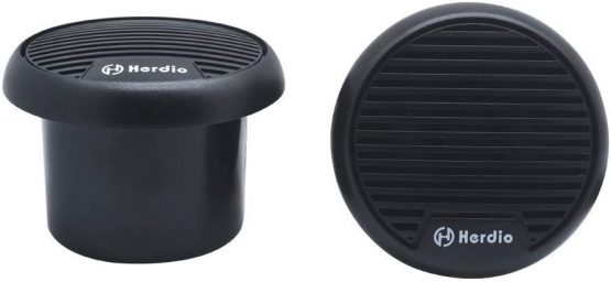 Herdio 140W 3 inches Waterproof IP66 Weather Proof Coaxial Boat Speakers Marine Stereo Outdoor Loudspeaker System Set for Car Van Truck Tractor Caravan Motorhome