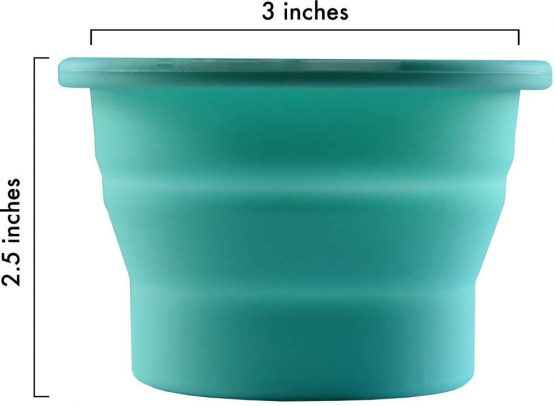 Public Restroom Carry Menstrual Cup - Case Holder for Wash - Collapsible Silicone Cleaner Container to Boil, Sterilize and Store Your Period Cups - Microwavable Friendly - Foldable for Travel - Image 2