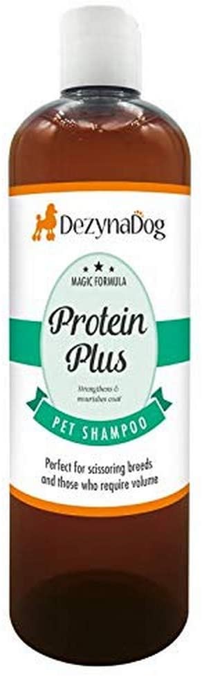 DezynaDog Magic Formula Protein Plus High Volume Dog Shampoo, Volumising Shampoo for Dogs, Perfect for Scissoring Breeds