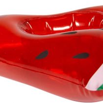 Folat 20285 Inflatable Floating Watermelon Disc Cup Holder Red