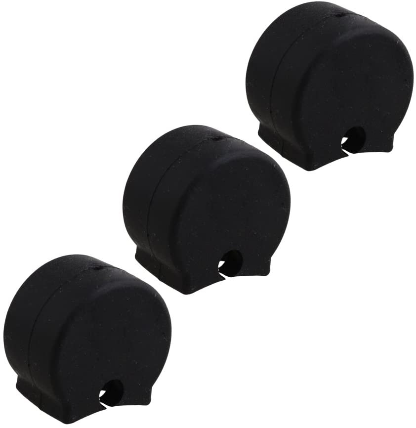 Yibuy Black Soft Rubber Clarinet Thumb Rest Cushion Saver Pack of 5 - Image 2