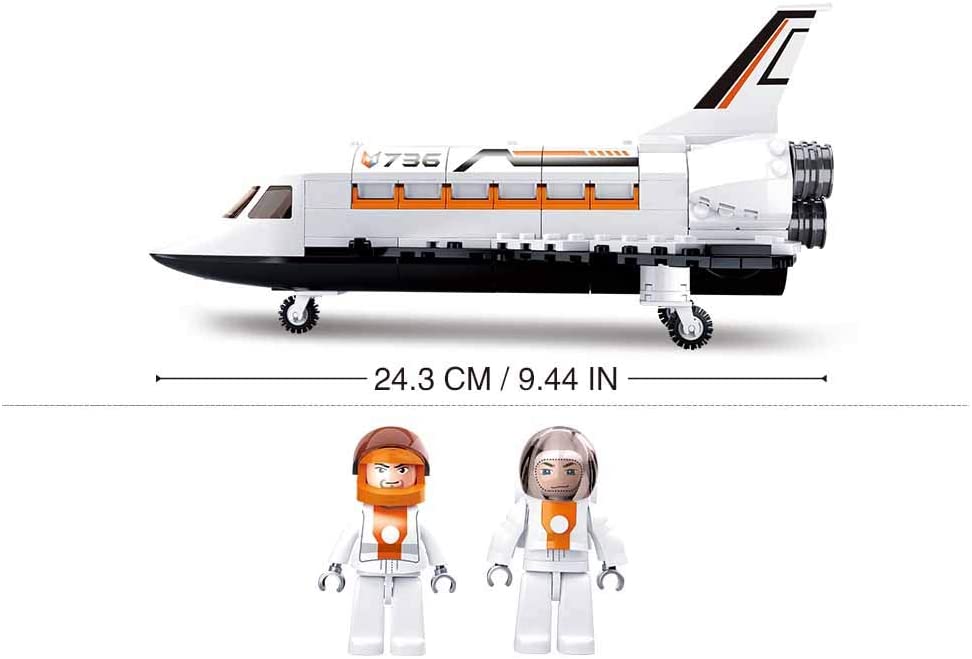 Sluban SPACE - SPACE SHUTTLE (231PCS), Multicolor, 56.5 cm x 58 cm x 34 cm - Image 3