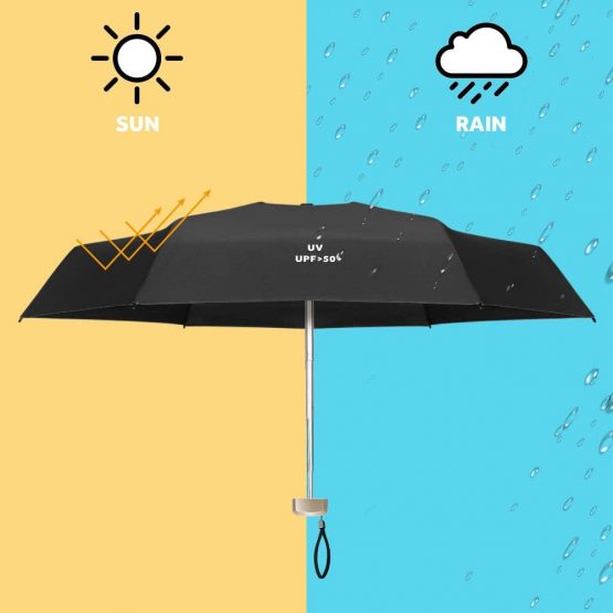 Vicloon Mini Umbrella, Pocket Umbrella, 6 Ribs Lightweight Compact Folding Umbrella Windproof Rain and Sun Umbrella with Reinforced Frame for Travel,School,Daily Life (Upgrade） - Image 4