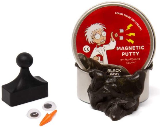 Magnet Expert MAGPUT-1 Professor Gauss Putty with Skittle Magnet-Black Goo (Pack of 1)