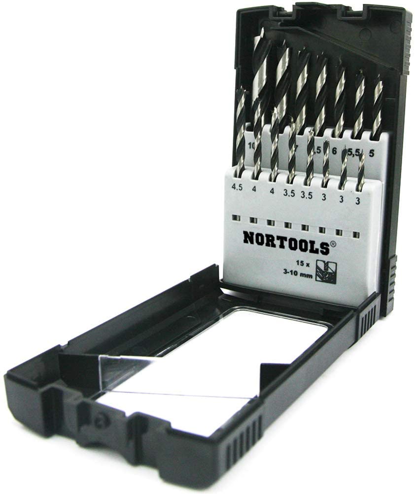 NORTOOLS Brad Point Wood Drill Bit Set