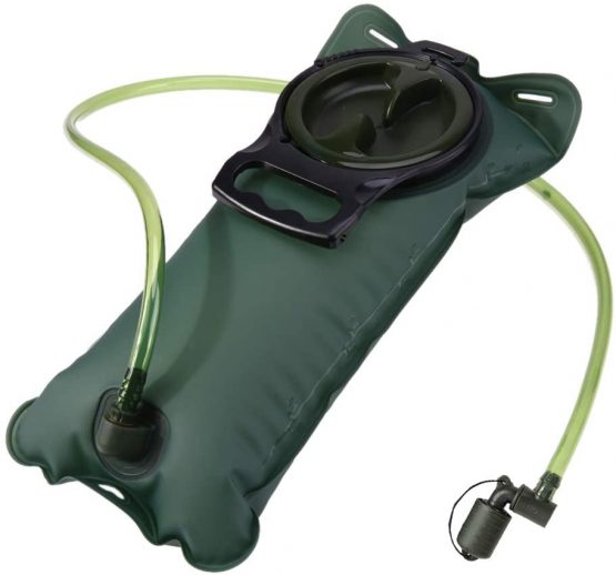 Water Hydration Bladder for Backpack Outdoor Sports Running Cycling Hiking Climbing Green BPA Free FDA Approved Water Bag Pack (3L)