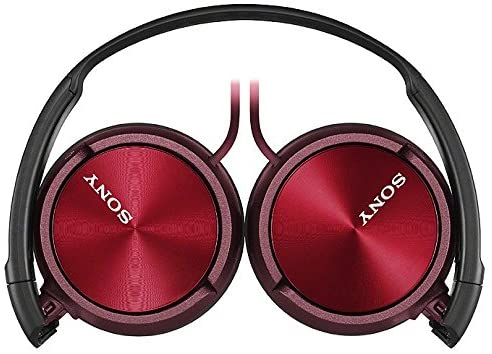 Sony MDR-ZX310 On-Ear Overhead Wired Headphones, Swivel Fold, 3.5mm Headphone Jack - Metallic Red, uni - Image 3