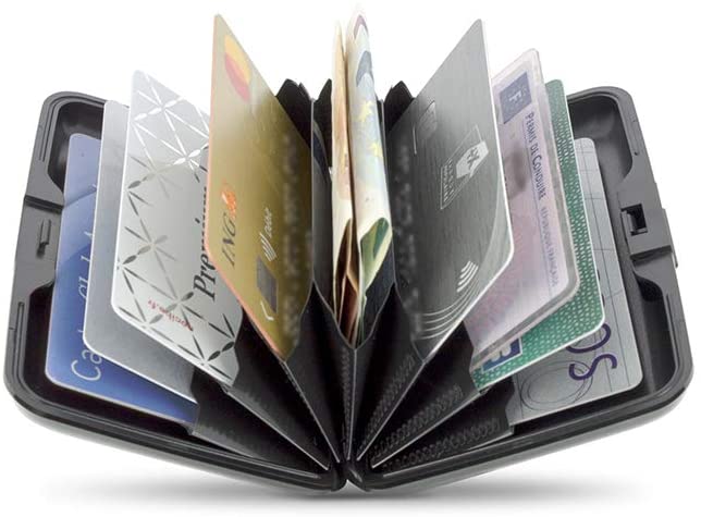 ÖGON -DESIGNS- Aluminium Card Holder, RFID Protection Against Fraud and demagnetization, Compact Wallet - Image 2