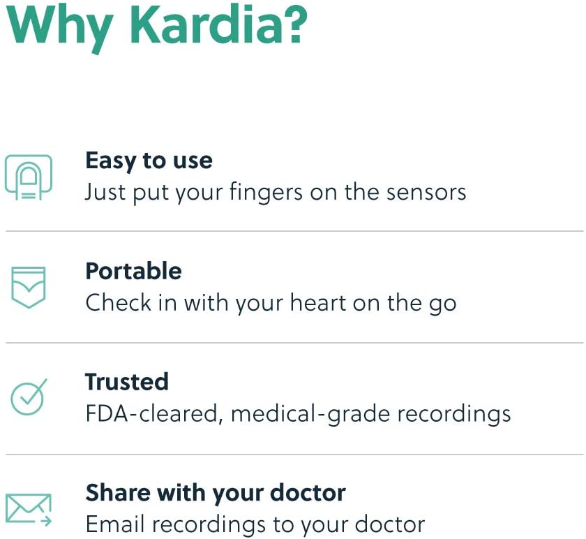 KardiaMobile 1-Lead Personal ECG Heart Rate Monitor, Record ECGs at Home, Detects Atrial Fibrillation, Trusted by the NHS - Image 4