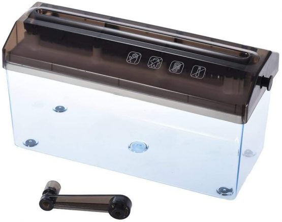 Malayas A4 9" Paper Shredder Shredded Paper Manual Hand Paper Shredder Document File Handmade Straight Cutting Machine for School Office - Image 2