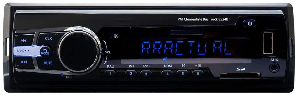AUX, Radio MP3 player Clementine Bus 8524BT 4x45w 12V 24V 1 way with SD USB 