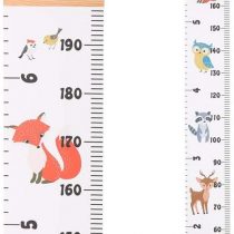 Xinzistar Height Chart for Kids Canvas Wall Hanging Growth Chart Nursery Height Measuring Ruler for Baby Boys Girls Children Bedroom Decoration (Animals)