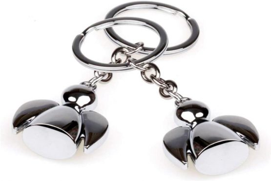 Angel Keyring Sunny Dolls Keychains Guardian Key Rings for Women Men Girls with Free Organza Gift Pouch-4pcs
