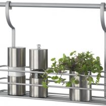 Metaltex Spice Board City with 1 Etage, Grey, 9.2 x 33.8 x 26 cm