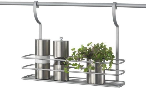 Metaltex Spice Board City with 1 Etage, Grey, 9.2 x 33.8 x 26 cm