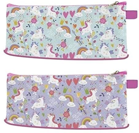 JUST STATIONERY UNICORN PENCIL CASE PK12, Multicolored