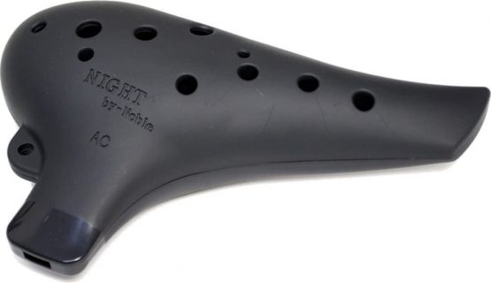 Night By Noble Plastic Ocarina Alto C Tone Black Rubber Finish - Image 2