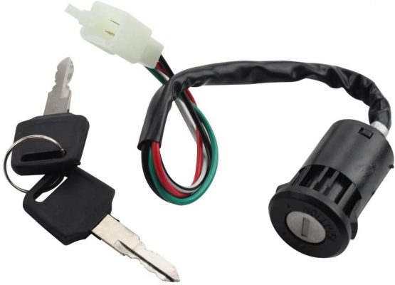 GOOFIT 4Pin Ignition Key Switch Set Replacement For Chinese Made 50cc 70cc 90cc 110cc 125cc ATV Dirt Bike Pocket Bike