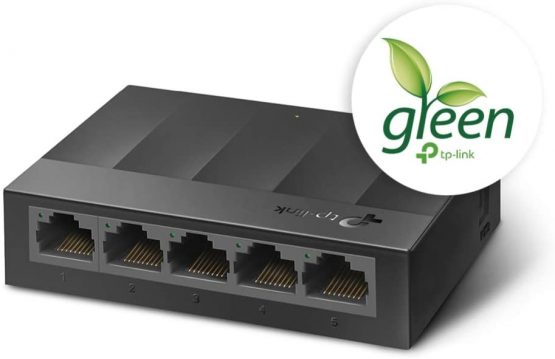 TP-Link LS1005G 5-Port Desktop/Wallmount Gigabit Ethernet Switch/Hub, Network Splitter, Plug and play, Plastic Case - Image 4