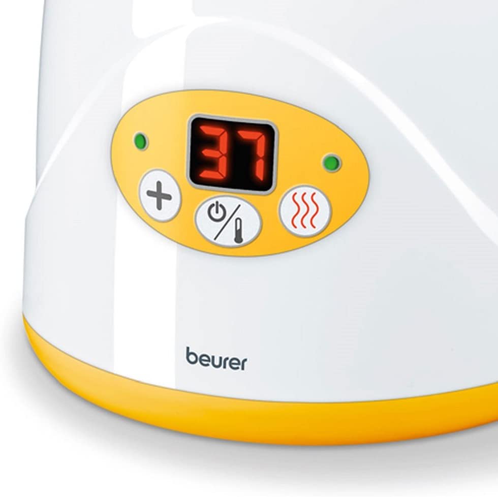 Beurer by 52 Baby Food and Bottle Warmer with Warming Function & led Display, weiss,gelb, 1 - Pack - Image 3