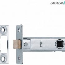 64mm Tubular Mortice Latch Polished Nickel