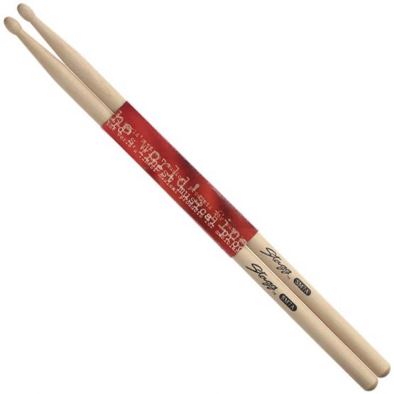 Stagg 12540 7A Maple Drum Sticks Wooden Tips